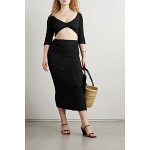 NWT MARA HOFFMAN Aja cropped popcorn TENCEL Lyocell top sz XXS